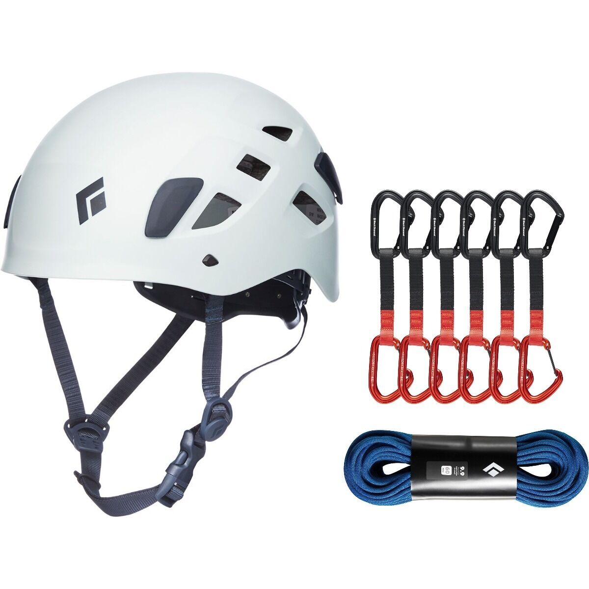 Image of Black Diamond Sport Climbing Starter Package Octane, Dual Blue, Rain, 12cm, 70m, M/L