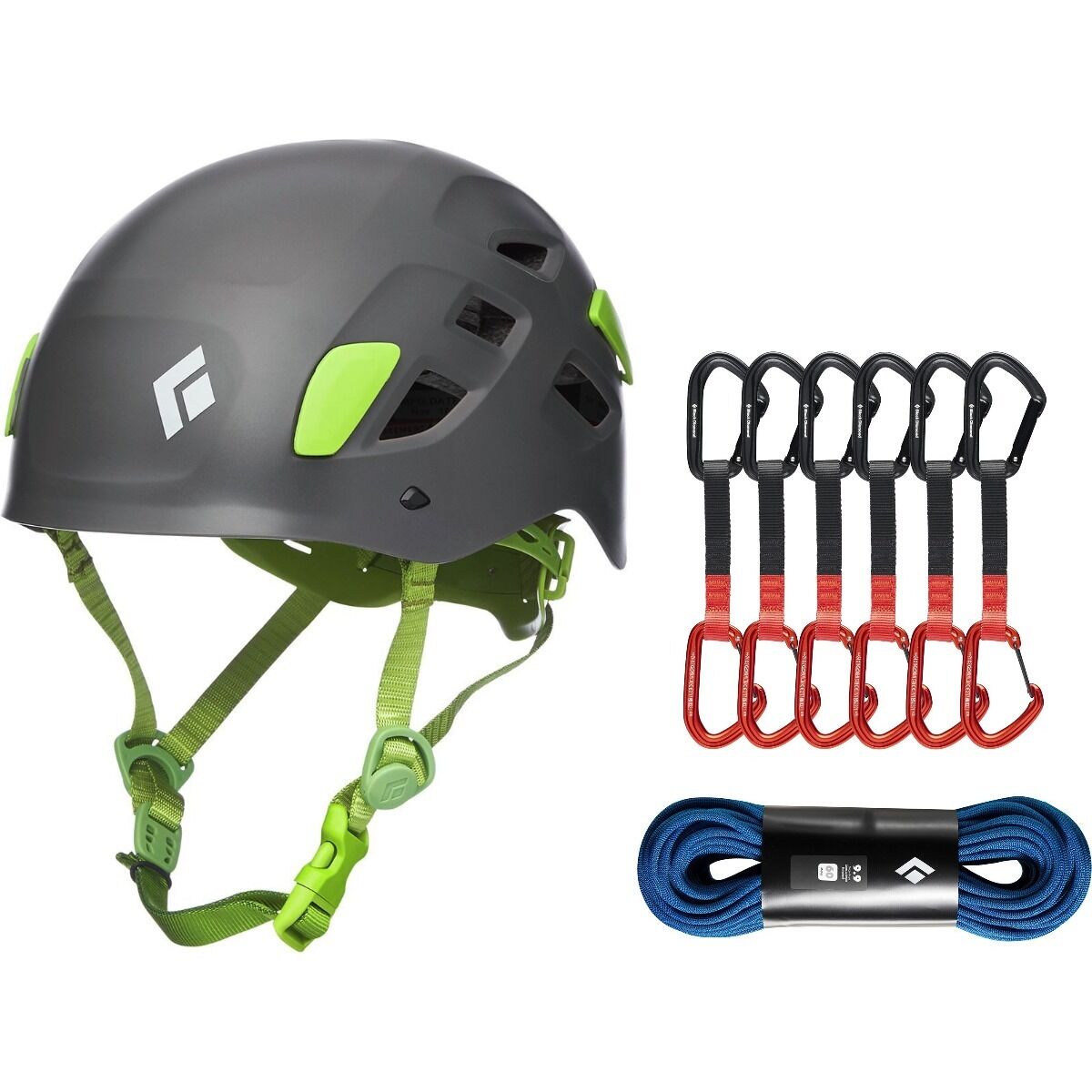 Image of Black Diamond Sport Climbing Starter Package Octane, Dual Blue, Slate, 12cm, 70m, S/M