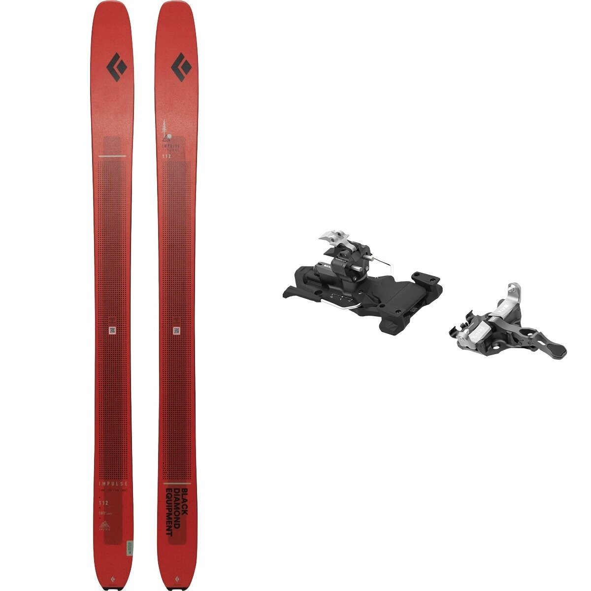 Black Diamond Impulse 112 Ti Ski + Freeraider 14 SL AT Binding - 2026 One/Blk/One, 181cm/120mm/OS