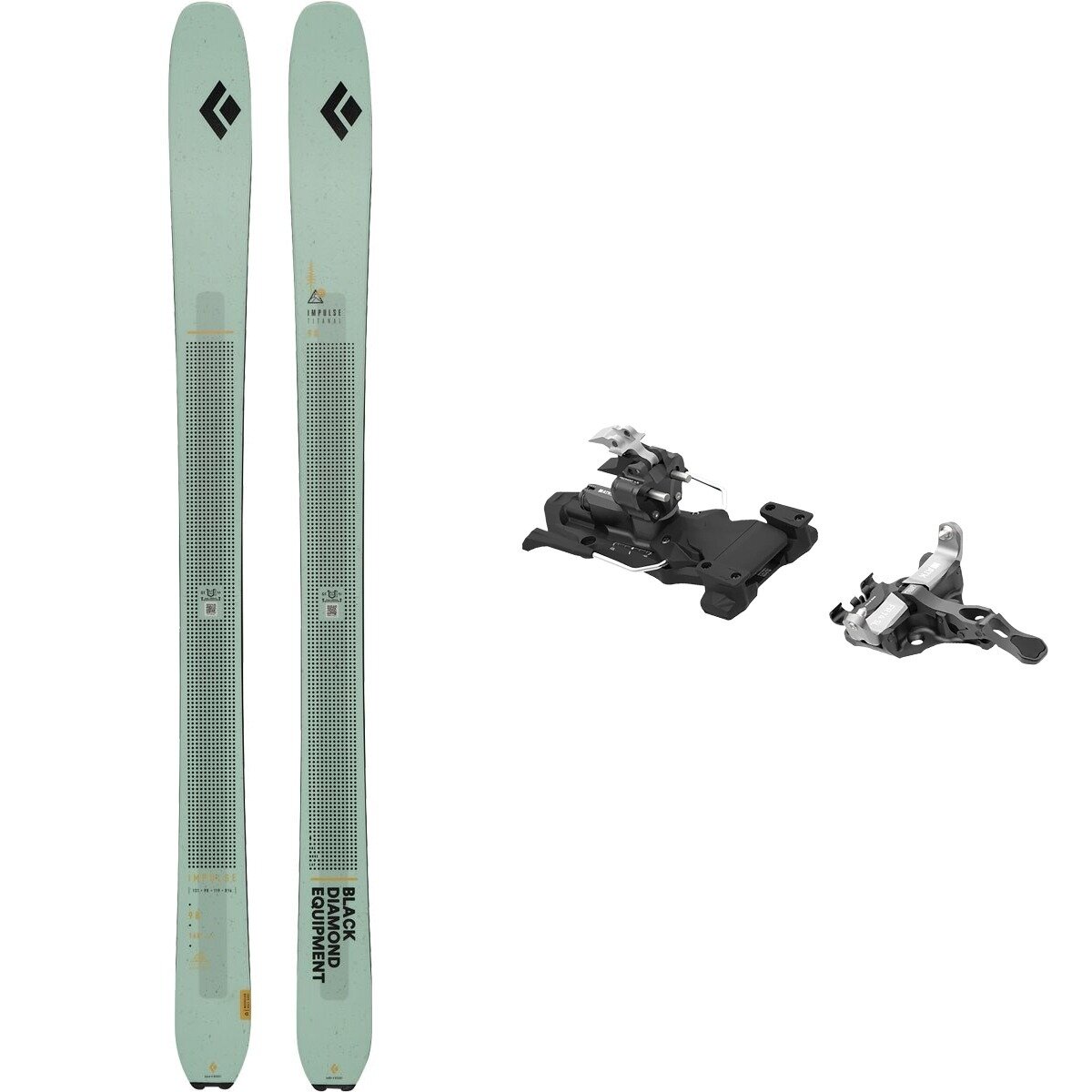 Black Diamond W Impulse 98/104 Ti Ski + Freeraider 14 SL AT Binding - 2026 One/Blk/One, 168cm/102mm/OS