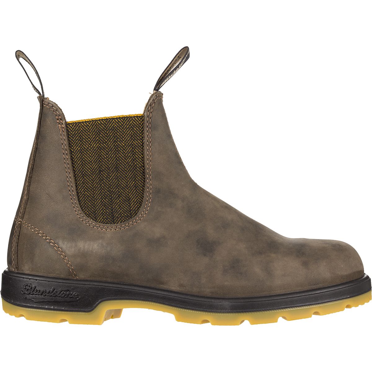 Image of Blundstone Classic 550 Chelsea Boot - Men's #1944 - Rustic Brown/Mustard, US 10.0/UK 9.0