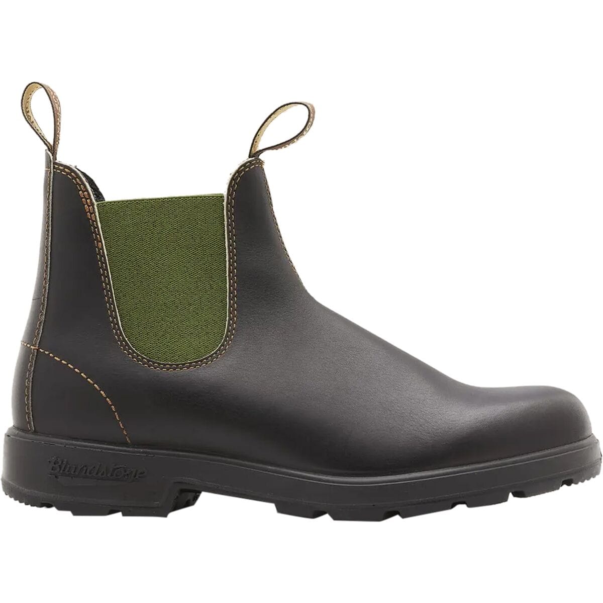 Image of Blundstone Original Series Chelsea Boot #519T-Stout Brown/Olive, Mens 10.5