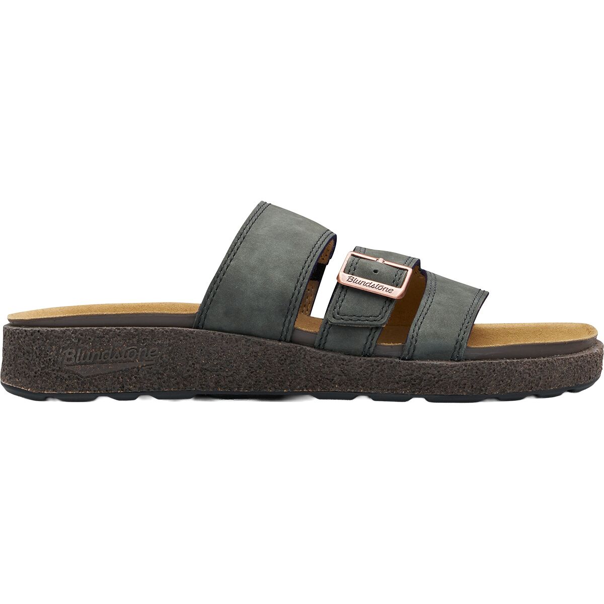 Image of Blundstone Aerocork Sandal Rustic Black, Mens 5.0/Womens 7.0
