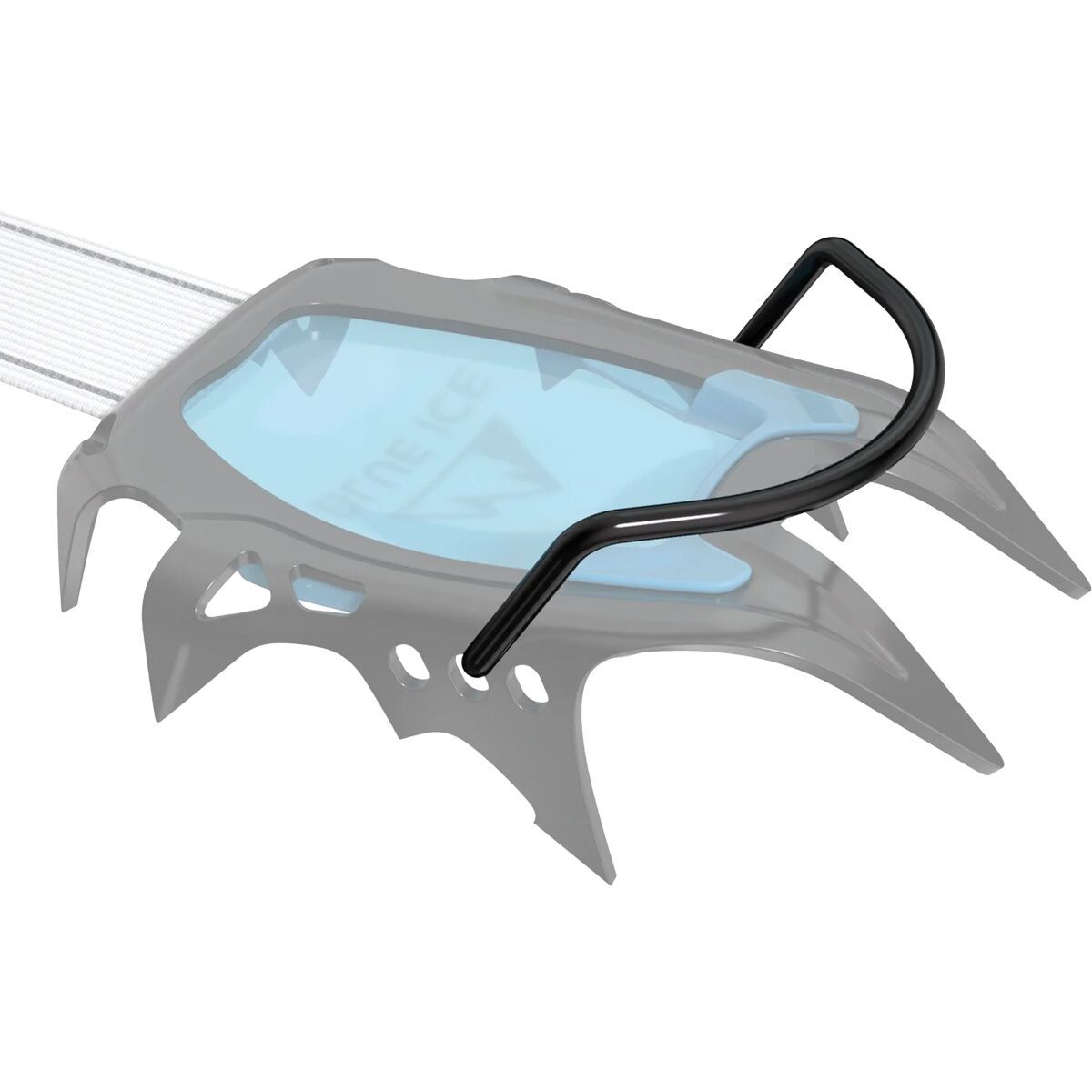 Image of Blue Ice Compact Toe Bails Black, One Size