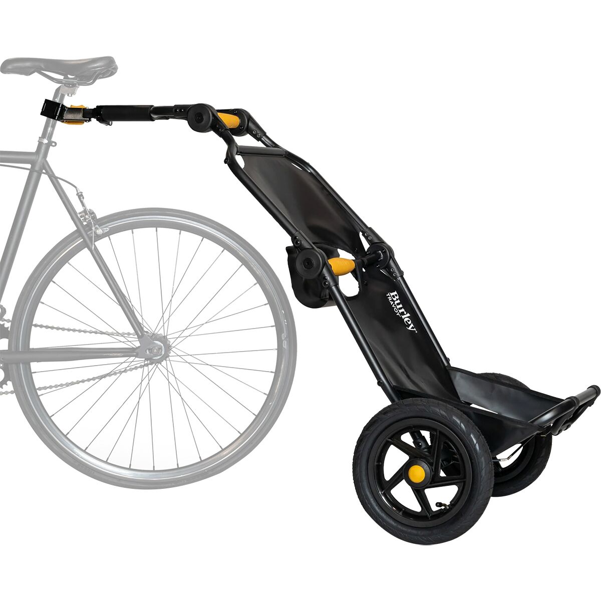 Image of Burley Travoy Bike Trailer Black/Yellow/White, One Size