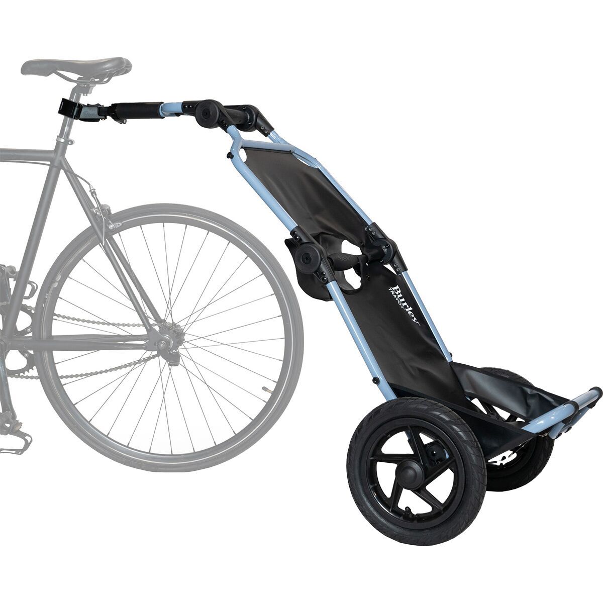 Image of Burley Travoy Bike Trailer Cool Grey/Black/White, One Size