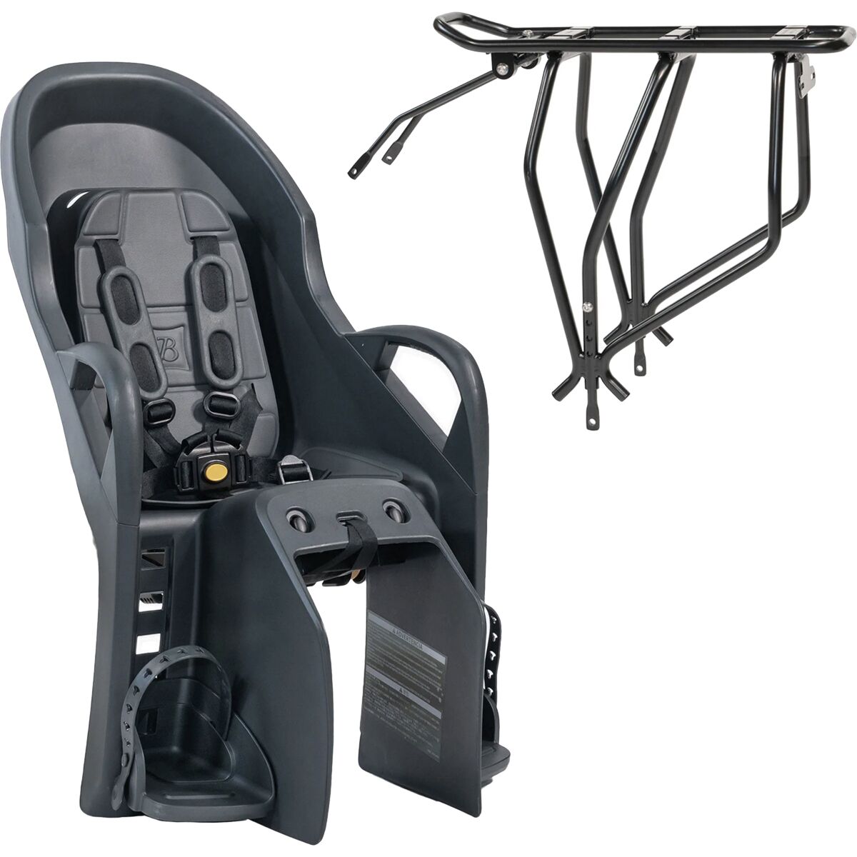Burley Burley Dash RM + Rear Rack Black/Grey, One Size