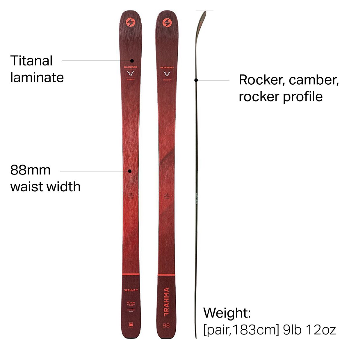 Blizzard Brahma 88 Ski - 2022 - Ski