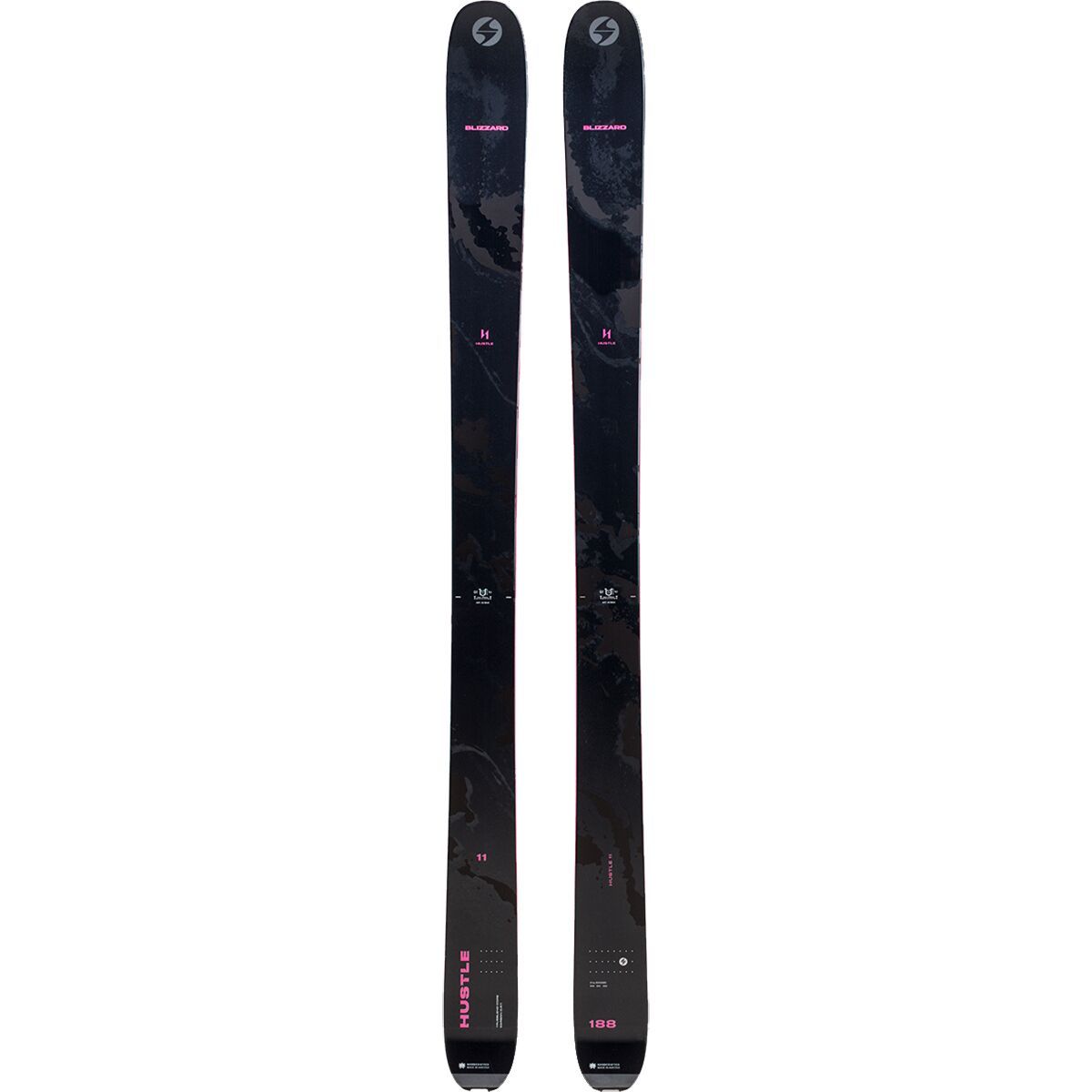 Image of Blizzard Hustle 11 Ski - 2024 Black/Pink, 180cm