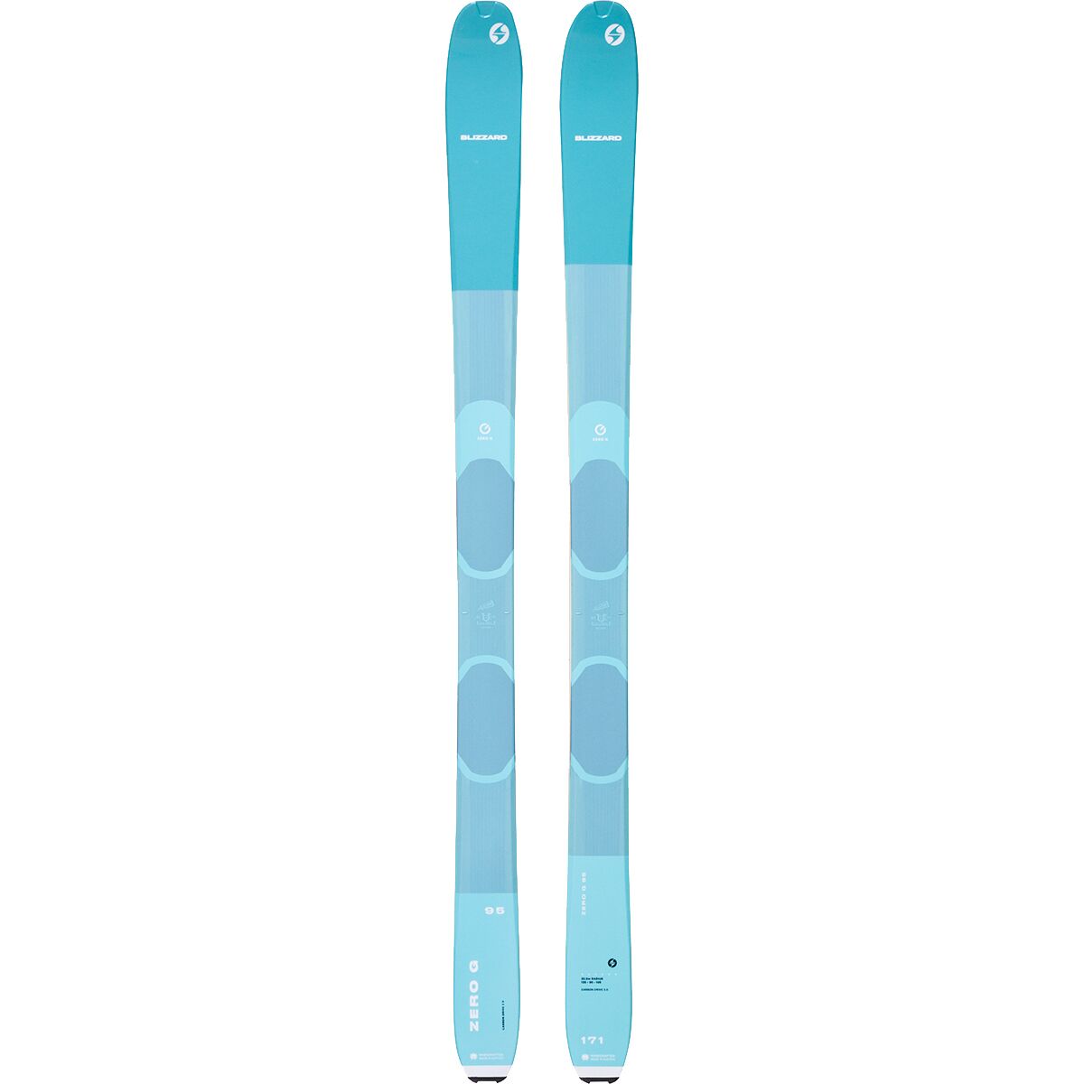 Image of Blizzard Zero G 95 Ski - 2025 - Women's Light Blue, 178cm