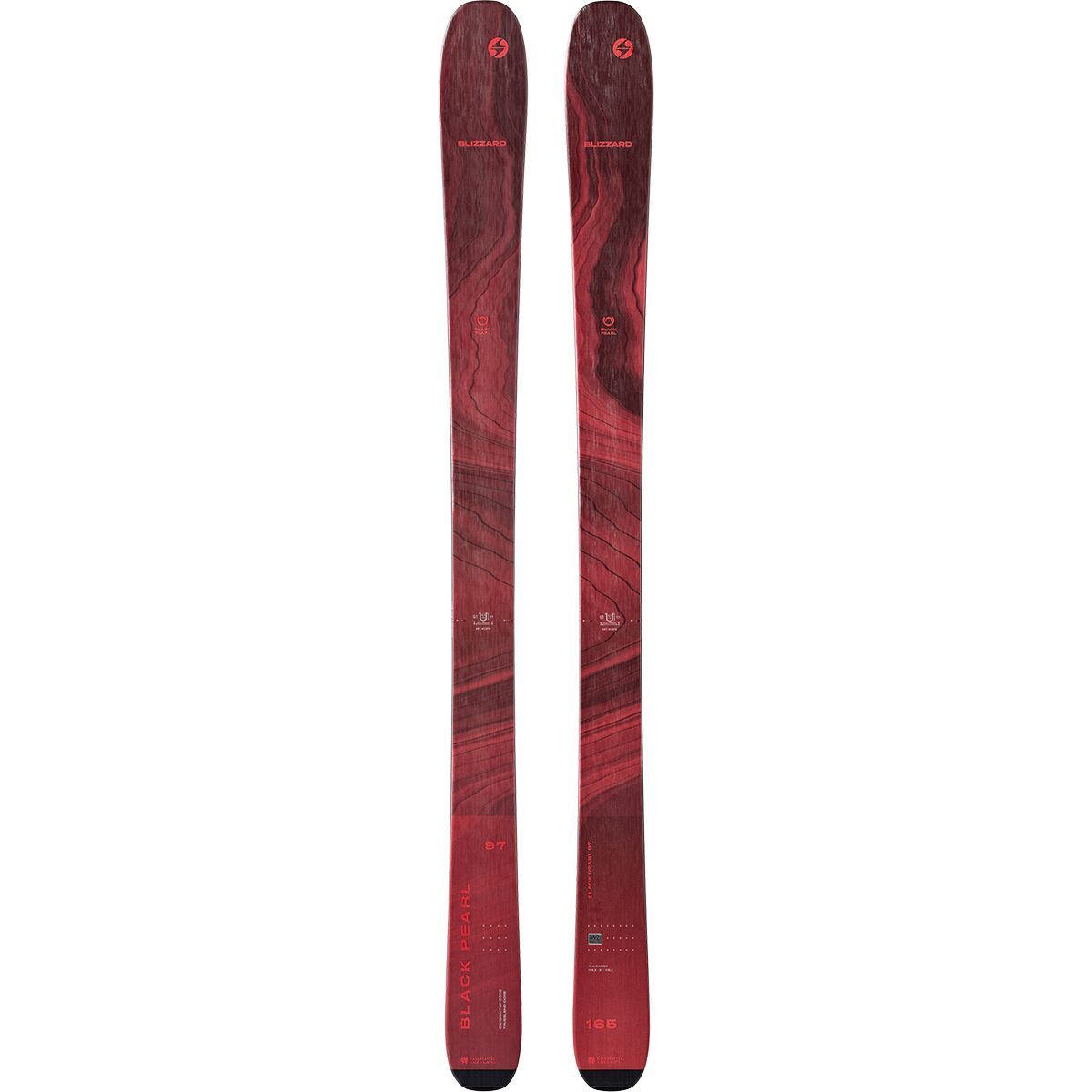 Image of Blizzard Black Pearl 97 Ski - 2024 - Women's Wine Bordeaux, 177cm