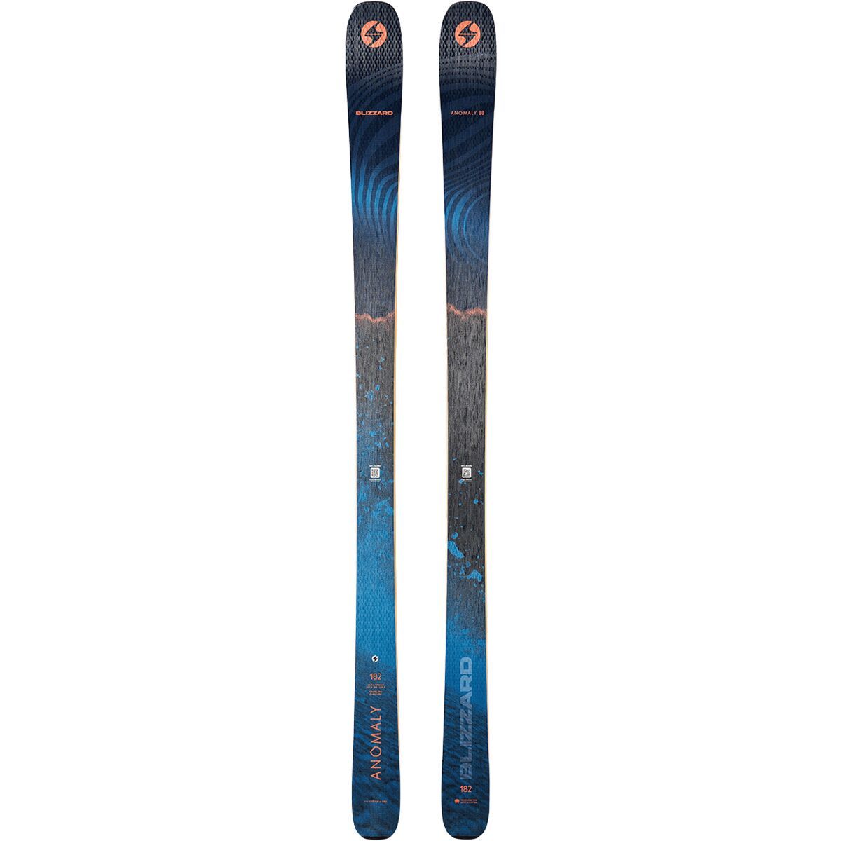 Blizzard Anomaly 88 Ski - 2026 Blue/Orange, 182cm