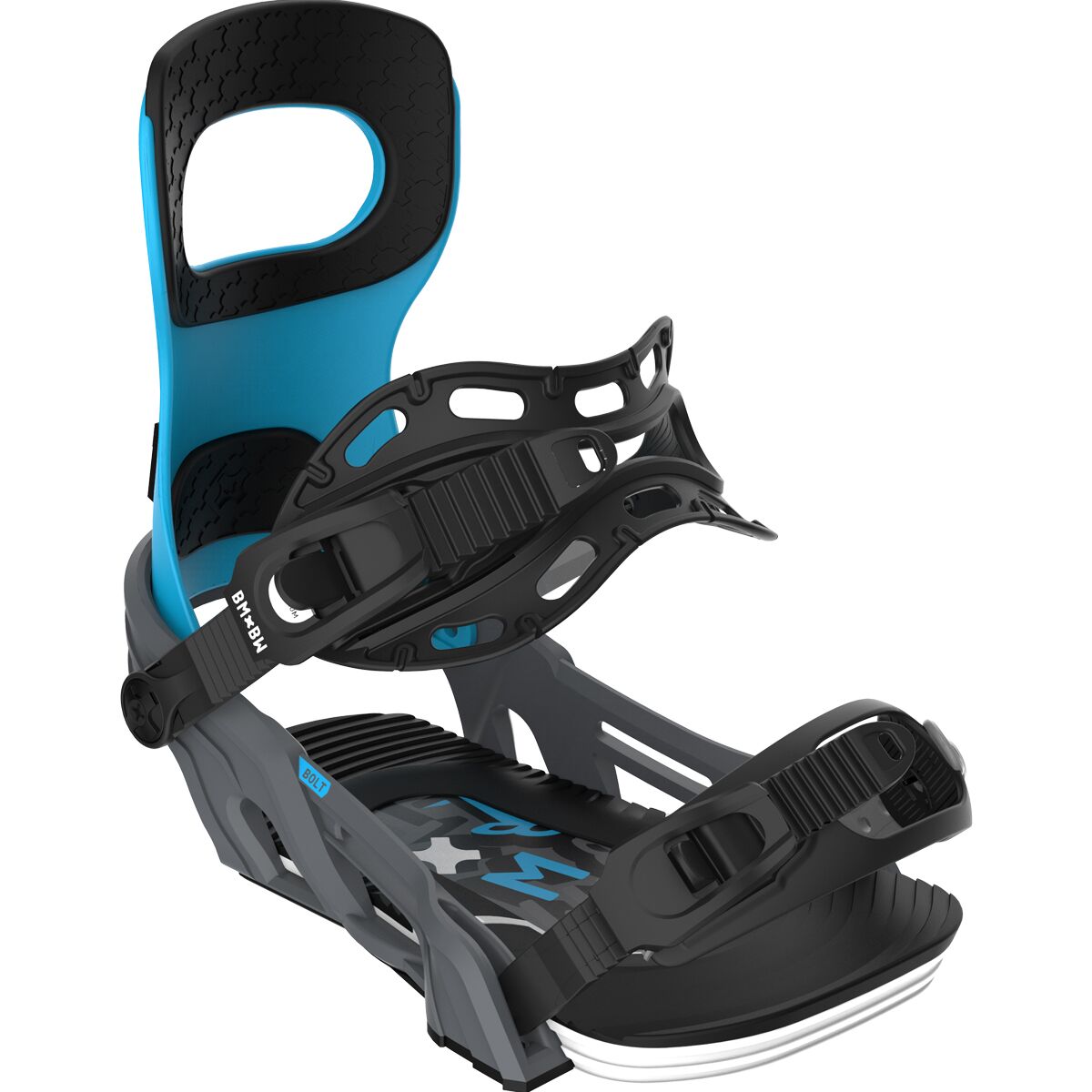 Bent Metal Bent Metal Bolt Snowboard Binding - 2025 Grey/Blue, L