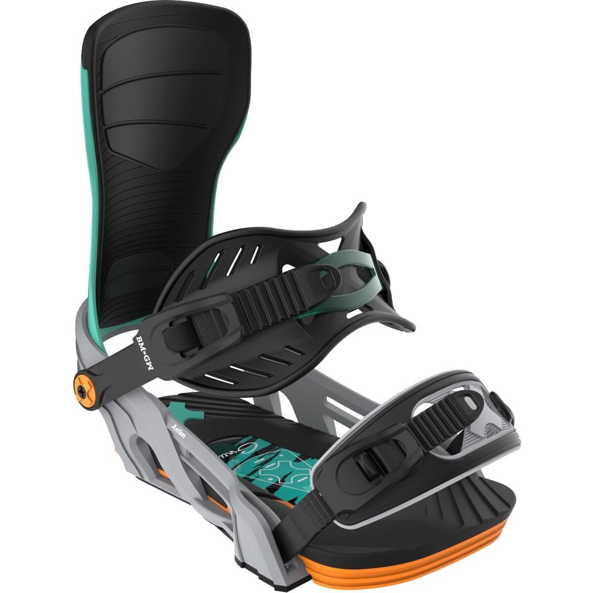Image of Bent Metal Axtion Snowboard Binding - 2026 Grey/Green, L