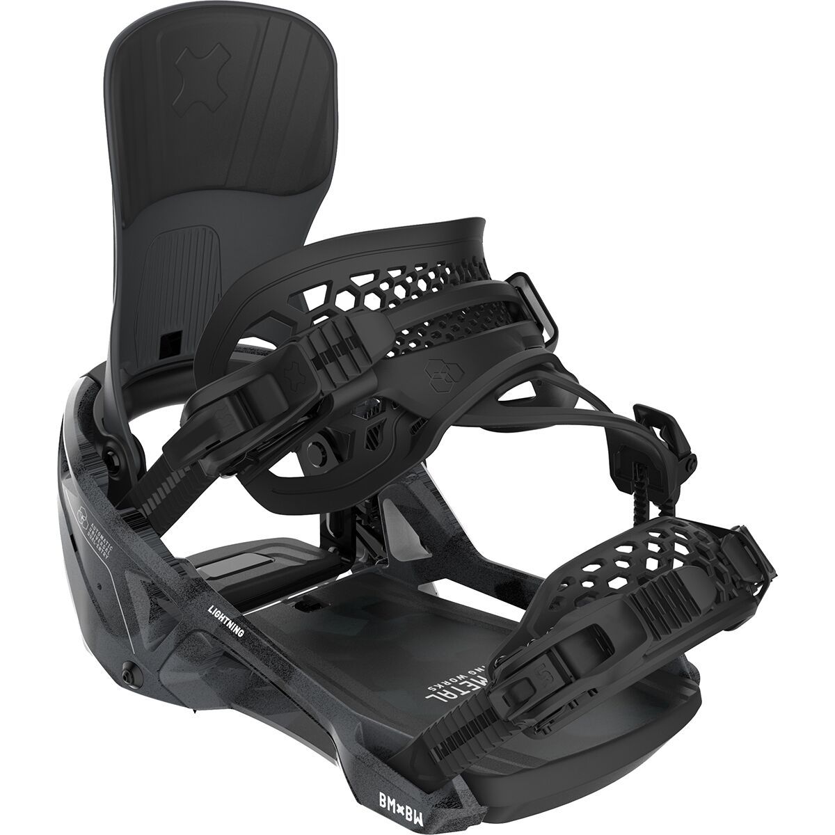 Image of Bent Metal Lightning Supermatic Snowboard Binding - 2026 Black, M