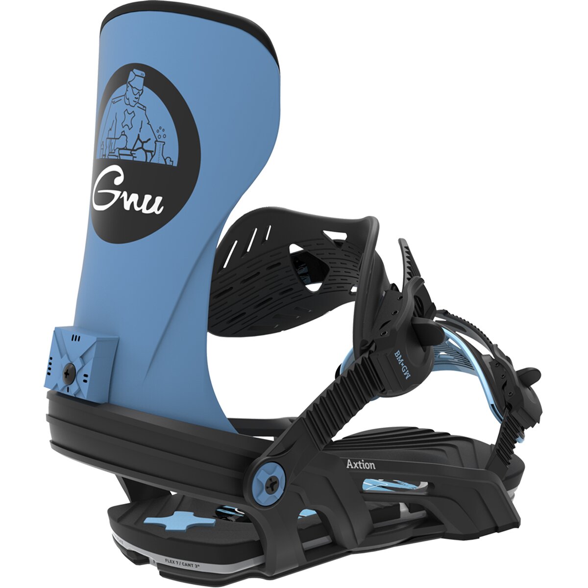 Image of Bent Metal Axtion Snowboard Binding - 2027 Black/Blue, M