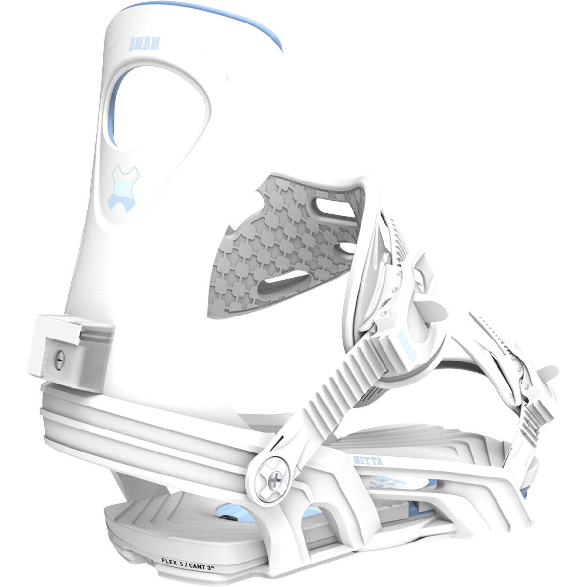 Image of Bent Metal Metta Snowboard Binding - 2027 White, S/M