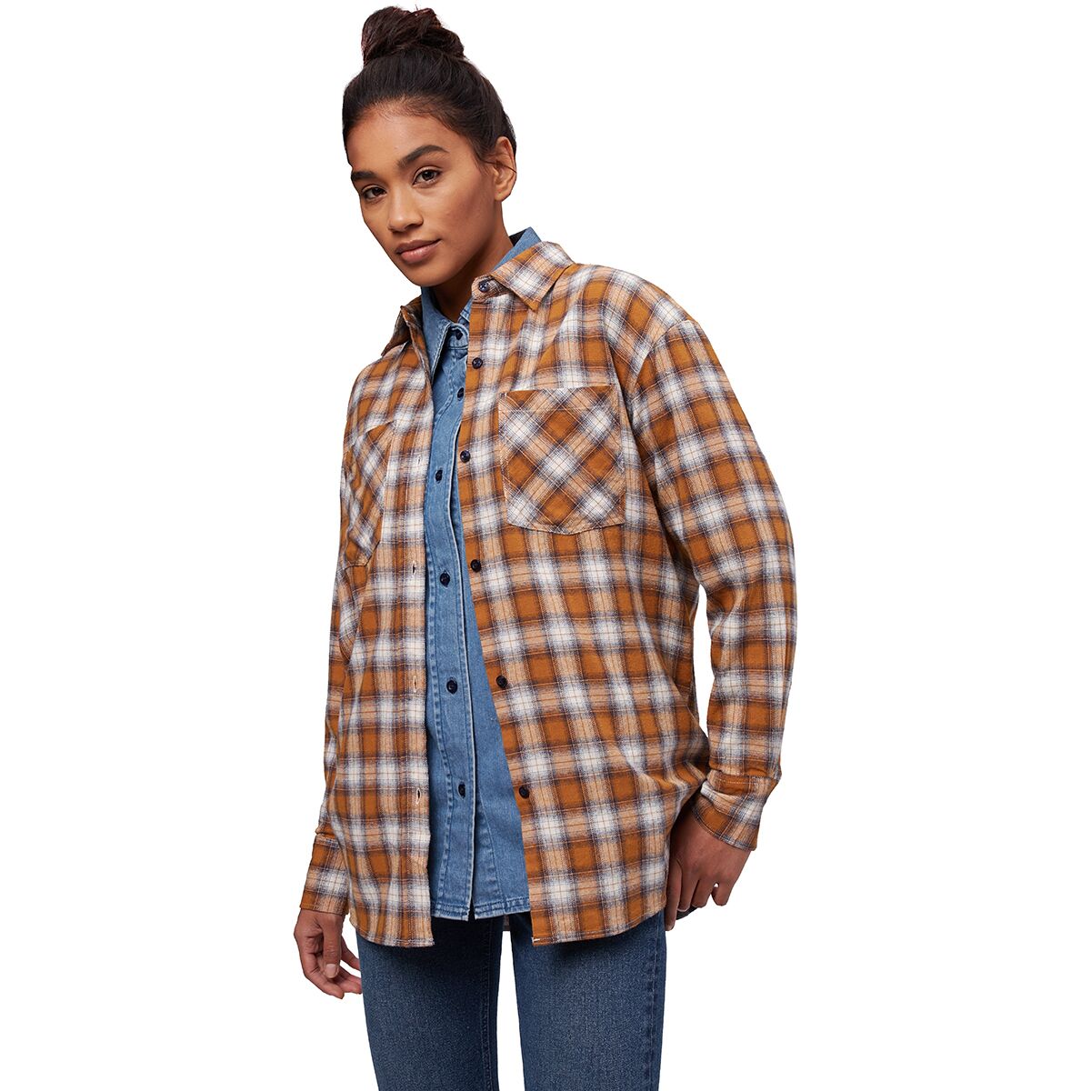 Basin and Range Plaid Flannel Shirt - Past Season - Women's product image