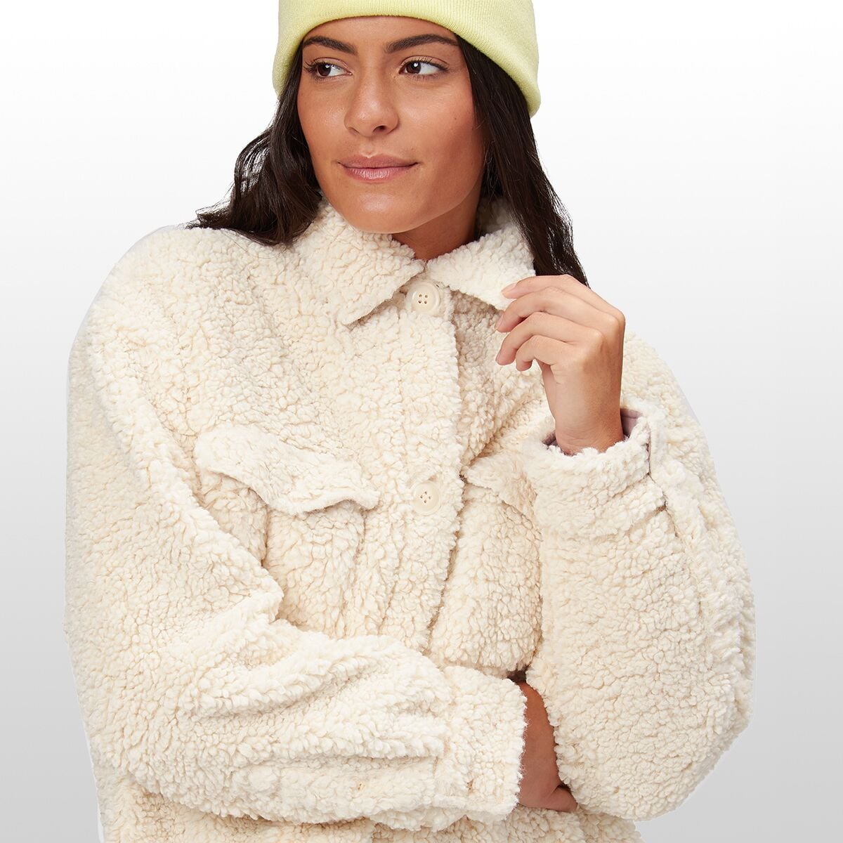 Basin and Range Oversized Sherpa Jacket Past Season Women s Clothing