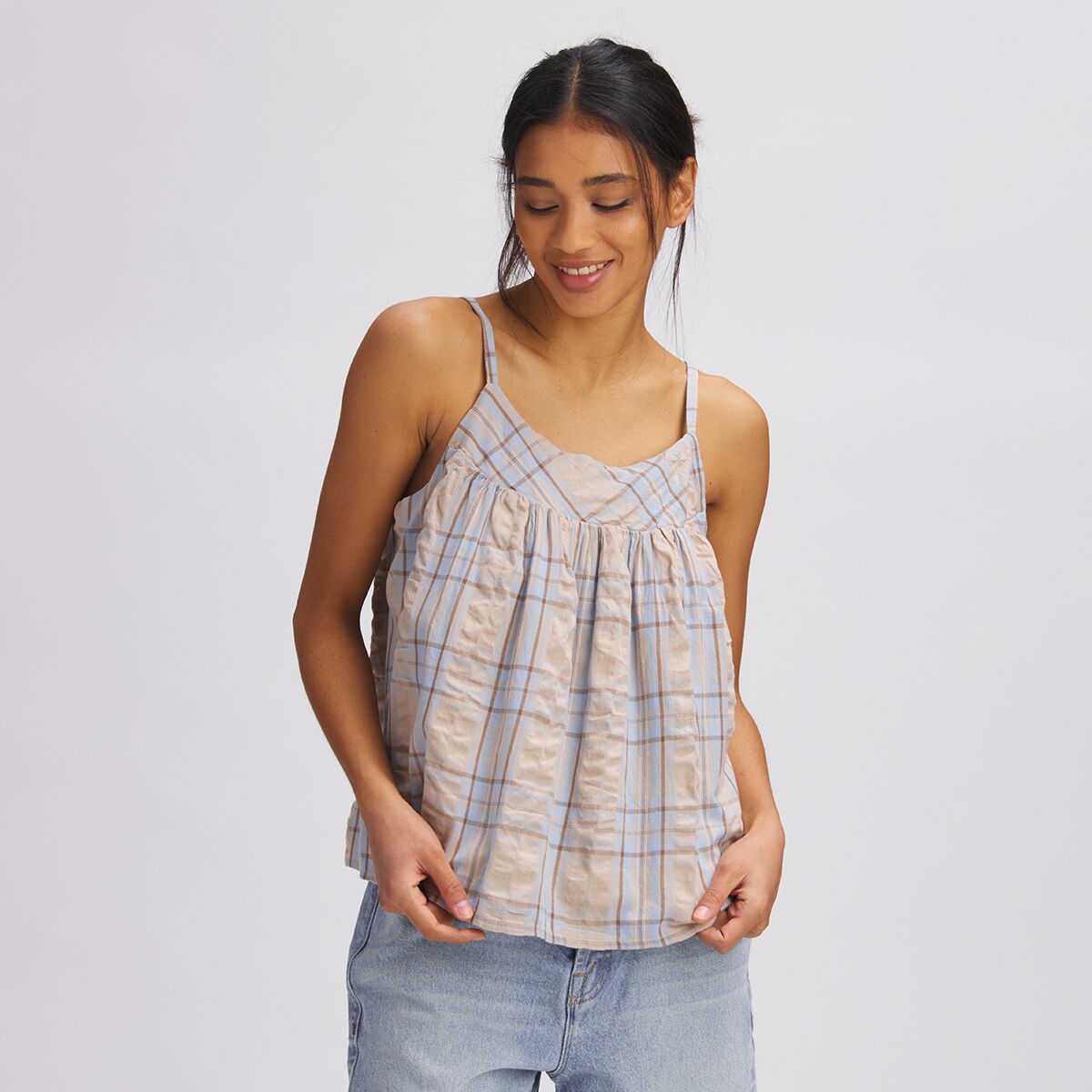 Basin and Range Cotton Cami- Plaid - Past Season - Women's product image
