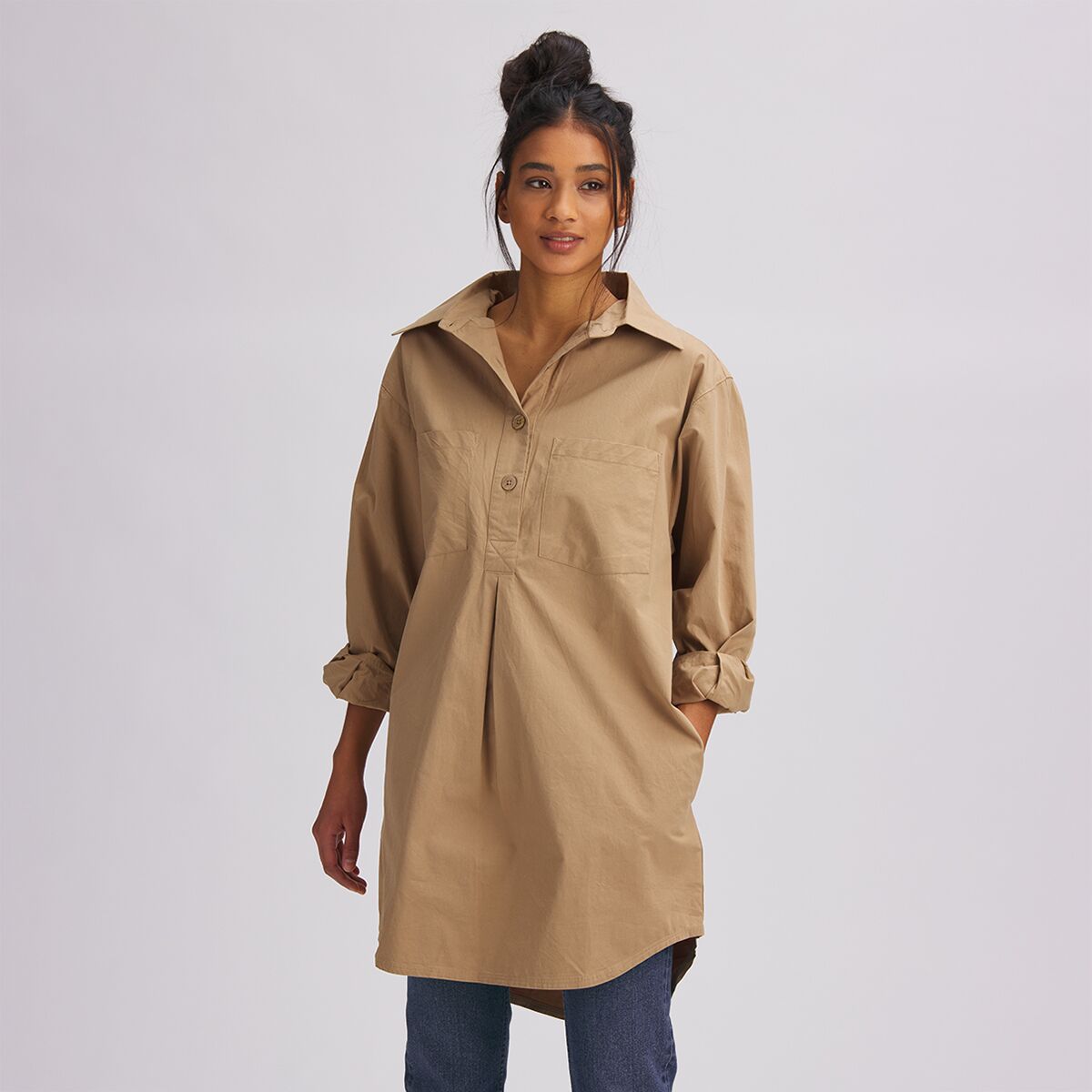 Basin and Range Cotton Poplin Solid Shirt Dress - Past Season - Women's -  Clothing