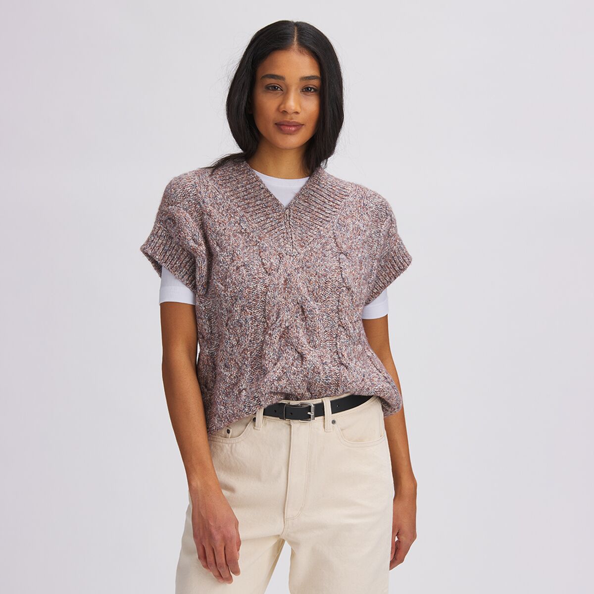 Basin and Range Cable Sweater Vest - Marled - Past Season - Women's product image