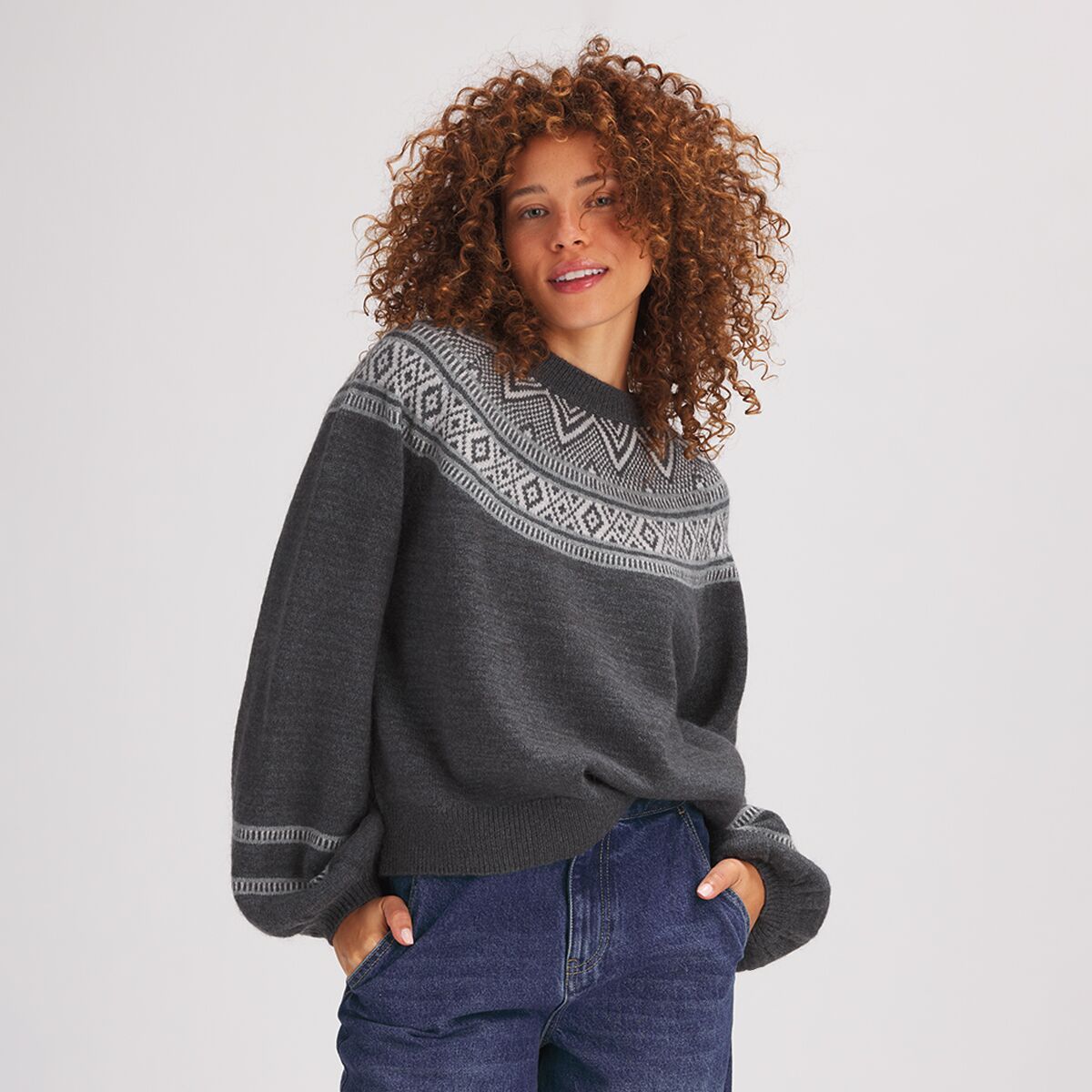 Basin and Range Geo Fair Isle Crewneck Sweater - Women's product image