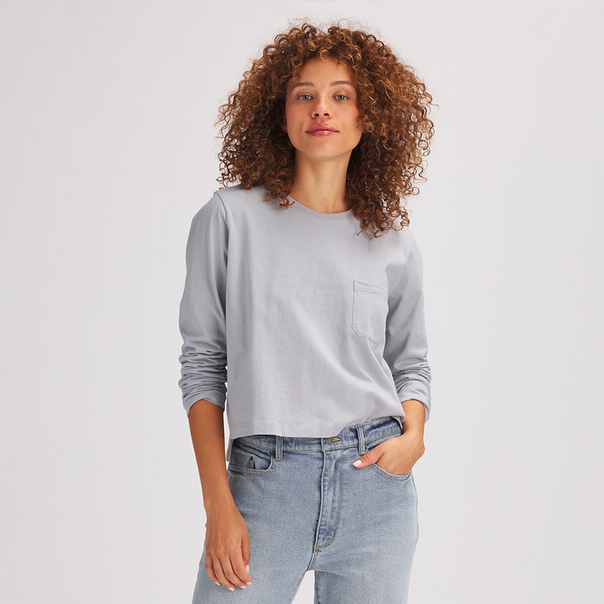 Basin and Range Cropped Pocket Crew Top - Women's product image