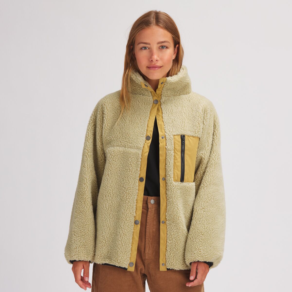 Basin and Range Mixed Fabric Sherpa Jacket - Women's