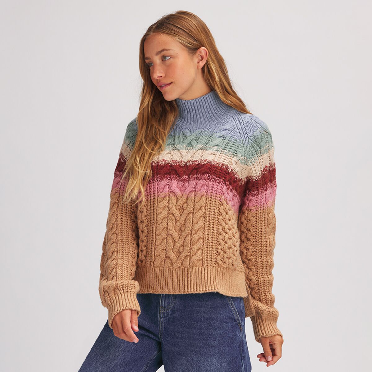 Basin and Range Ombre Turtleneck Sweater - Women's product image