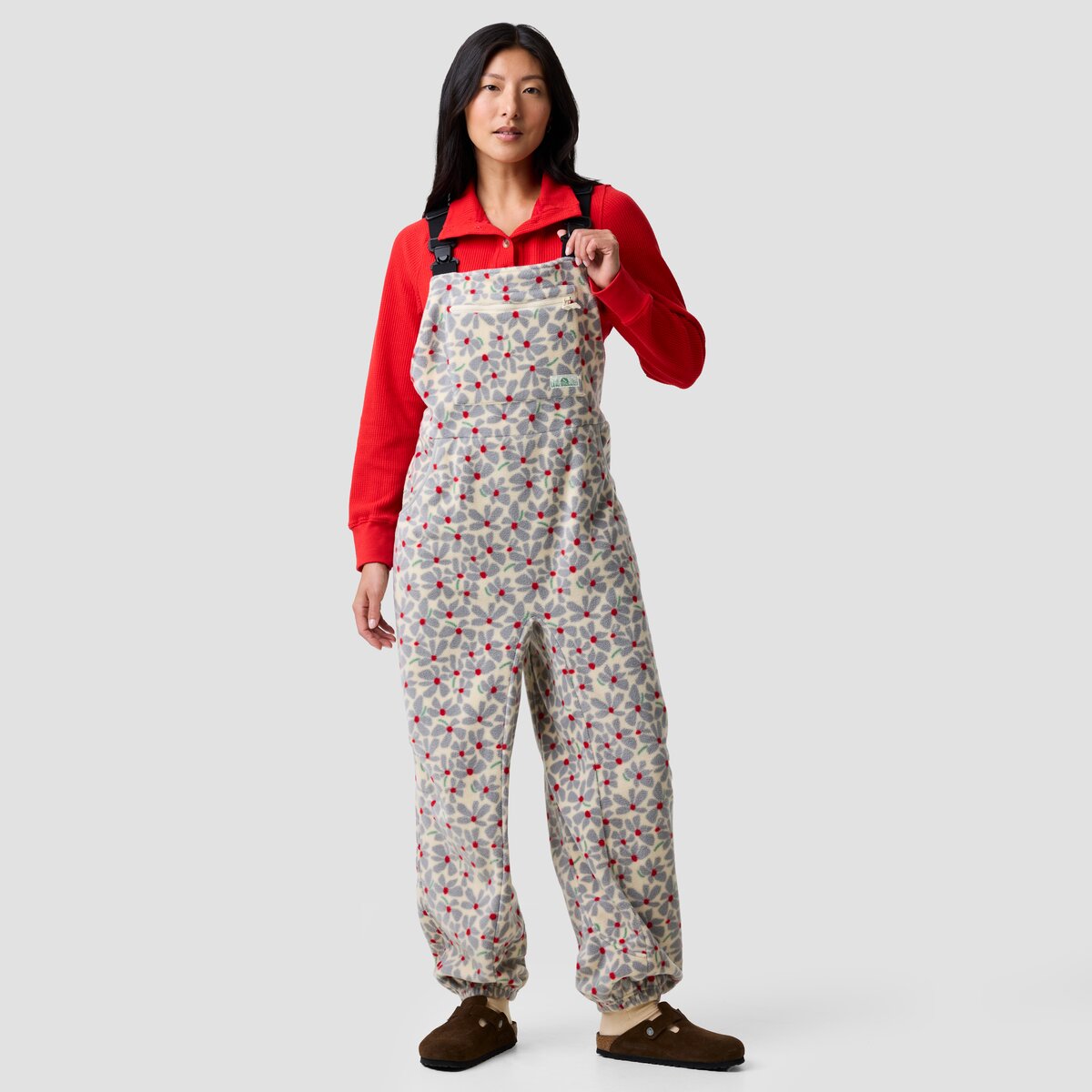 Image of Basin and Range Picea Polar Fleece Overall - Women's Wet Weather Floral Print, XS