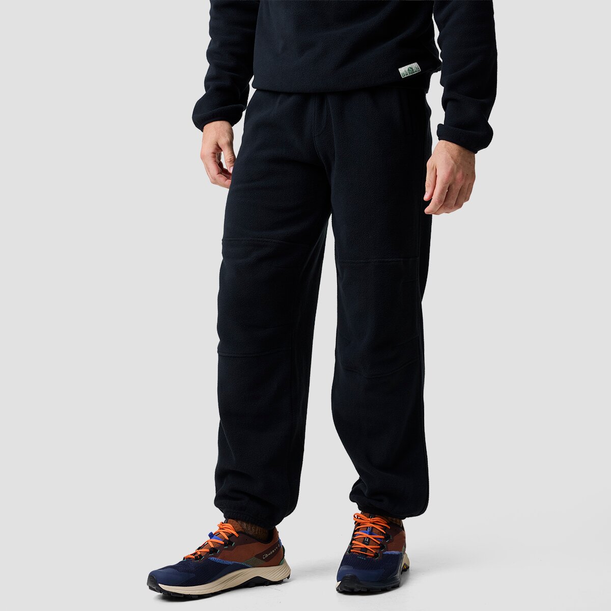 Image of Basin and Range Porch Hangs Polar Fleece Jogger - Men's Black, XXL