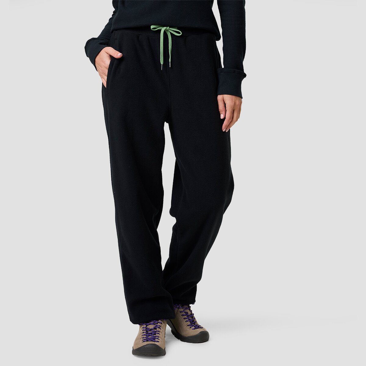 Image of Basin and Range Pretty Inn Polar Fleece Jogger - Women's Black, S