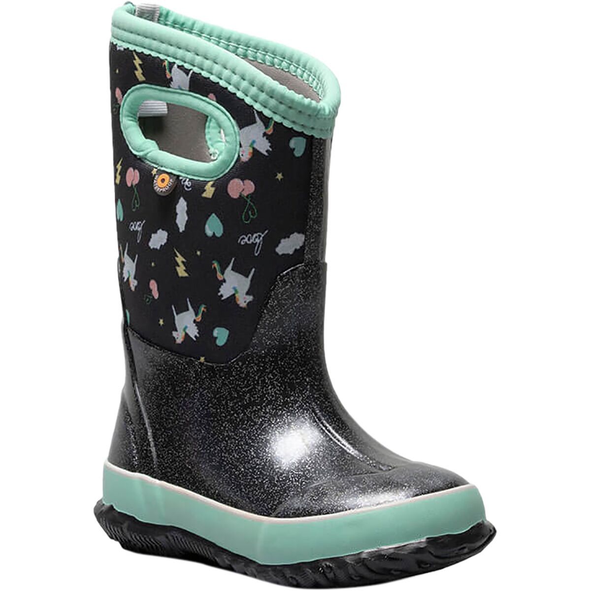 Bogs Classic Pegasus Boot - Toddler Girls' Black Multi, 7.0