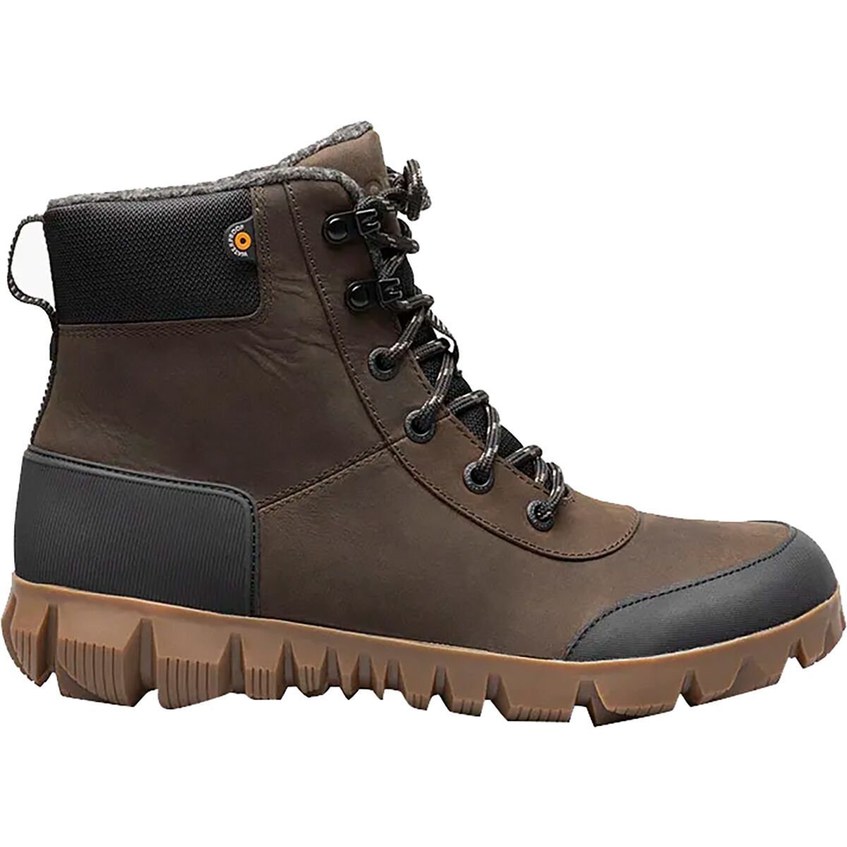 Image of Bogs Arcata Urban Leather Mid Boot - Men's Chocolate, 10.0
