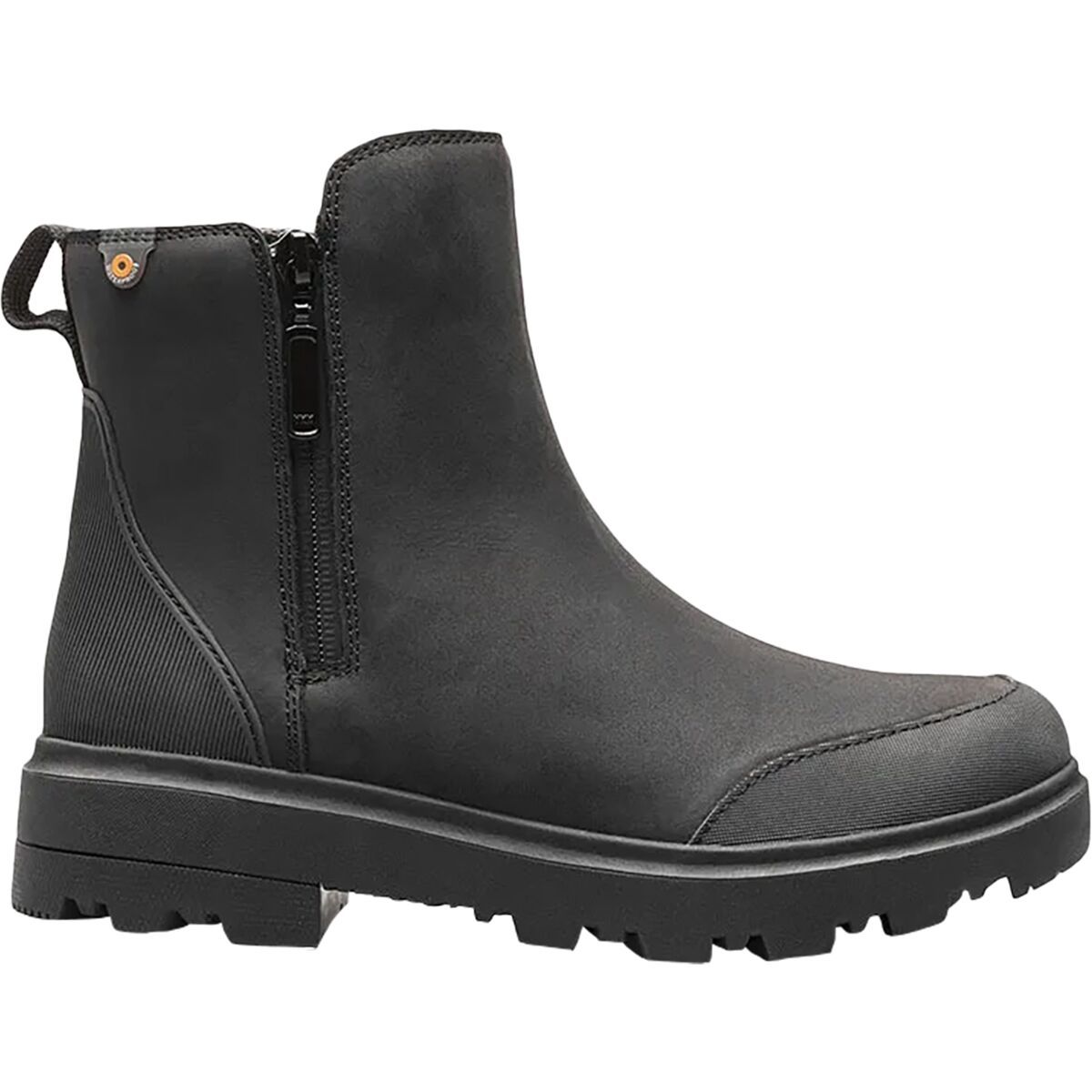 Bogs Holly Zip Leather Boot - Women's Black, 8.5