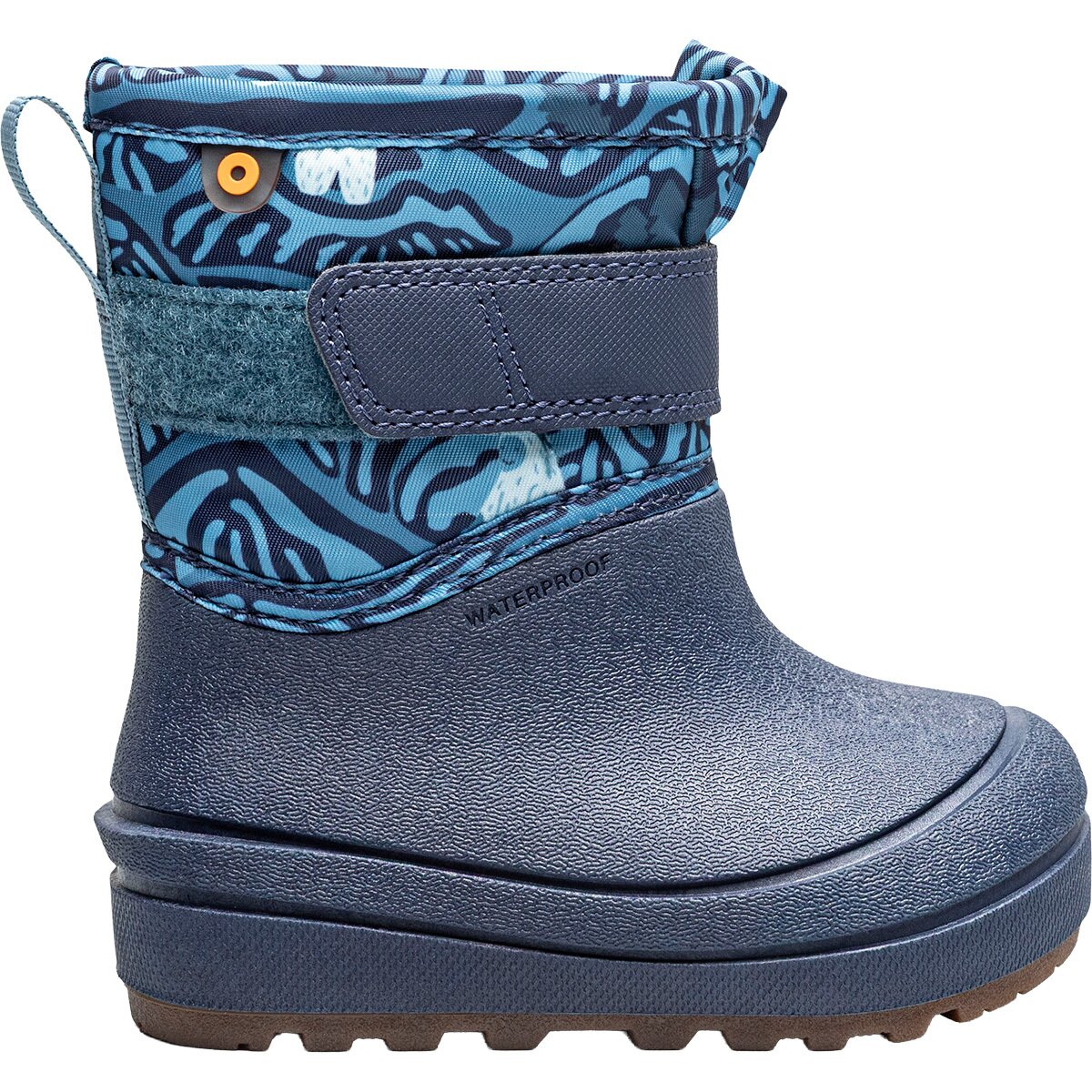 Image of Bogs Snow Shell Print Boot - Toddlers' Navy Multi, 9.0