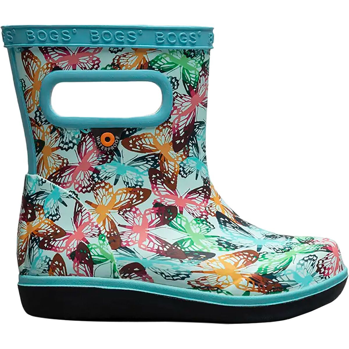 Bogs Skipper II Butterfly Camo Rain Boot - Toddler Girls' Sky Blue/Multi, 5.0