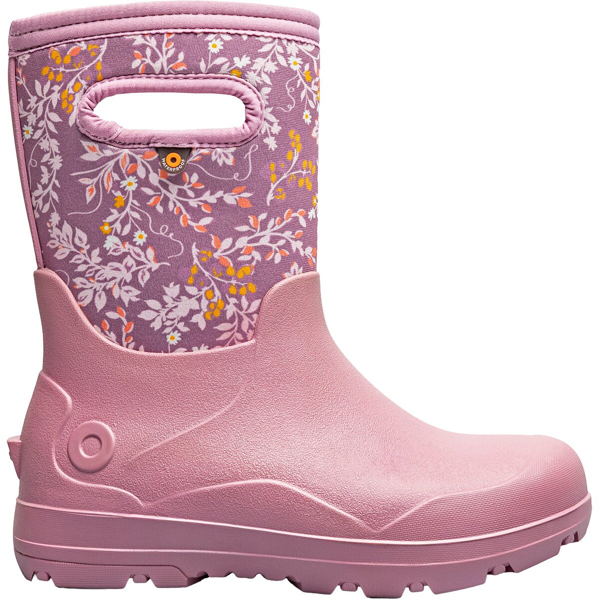 Image of Bogs York Seamless Print Boot - Kids' Pink, 4.0