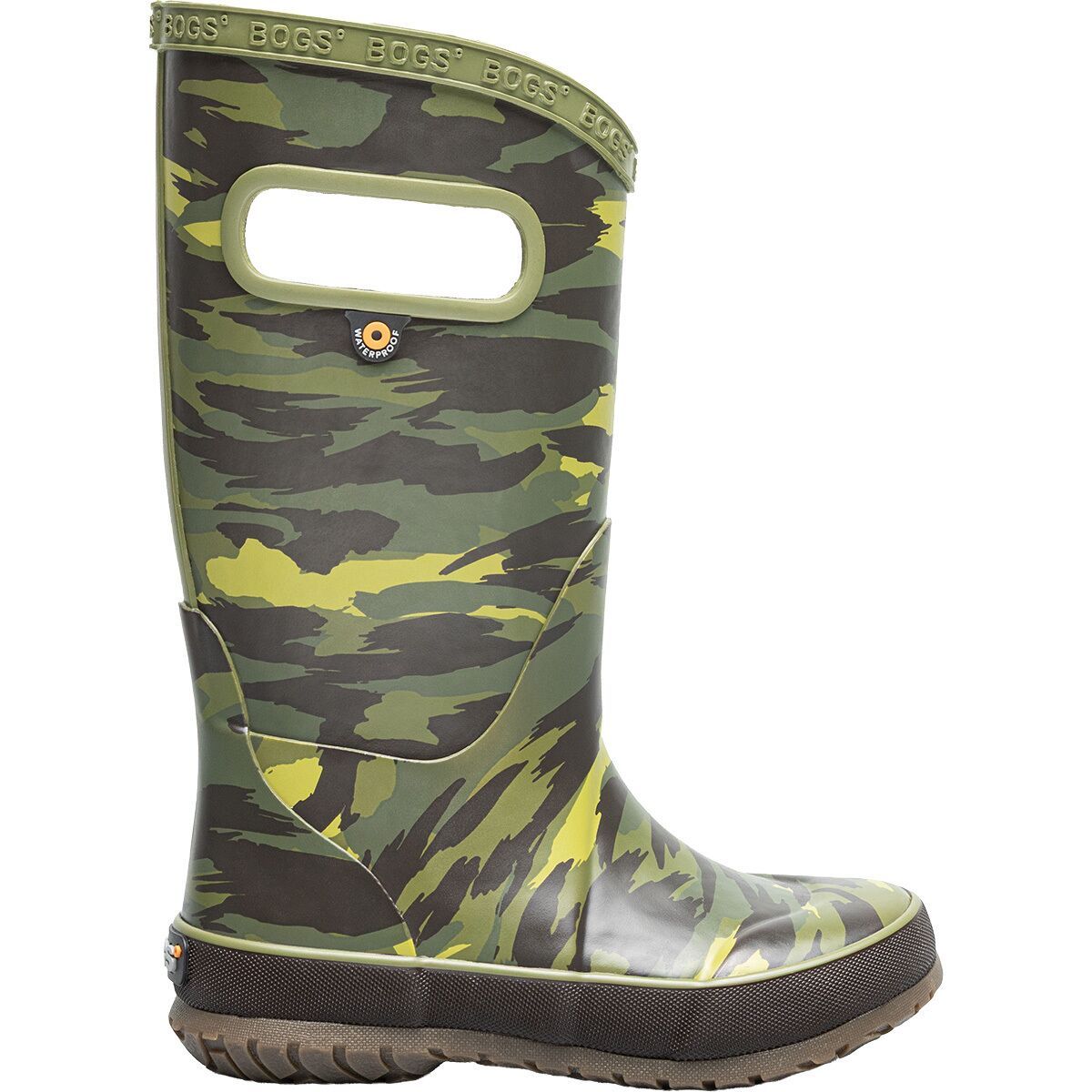 Image of Bogs Rainboot -Brush Camo - Kids' Green Multi/Brush Camo, 5.0