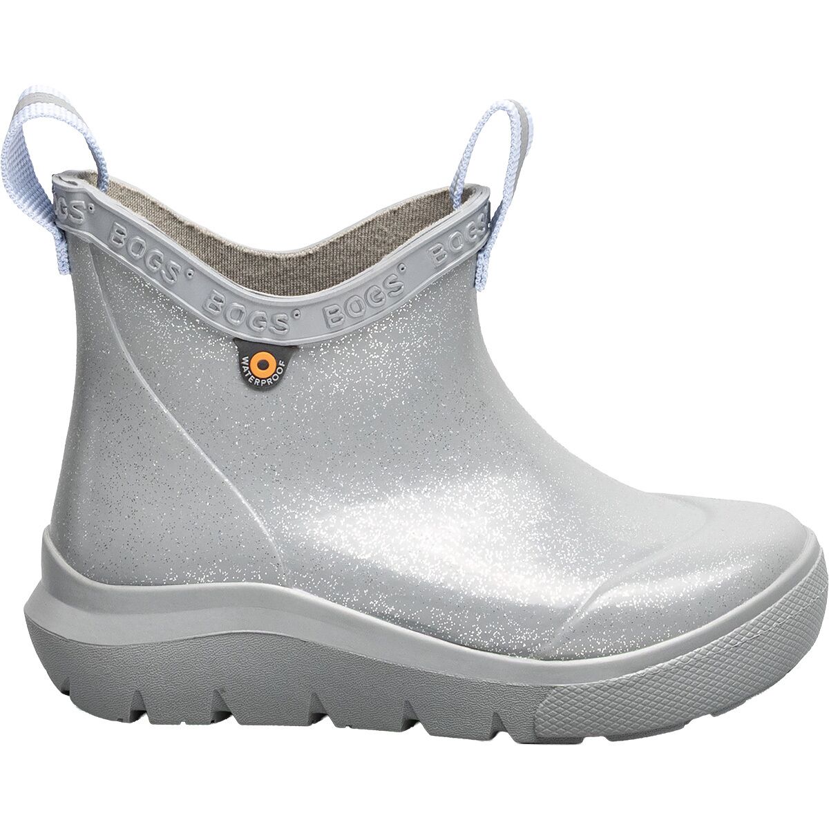 Image of Bogs Skyline Rain Glitter Chelsea Boot - Kids' Silver, 1.0
