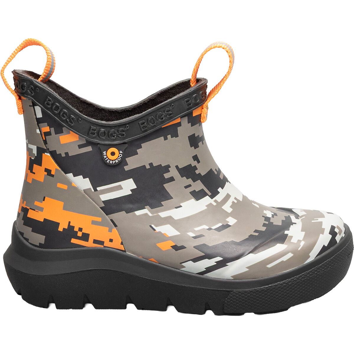 Image of Bogs Skyline Rain Pixel Camo Chelsea Boot - Kids' Tan Multi, 12.0