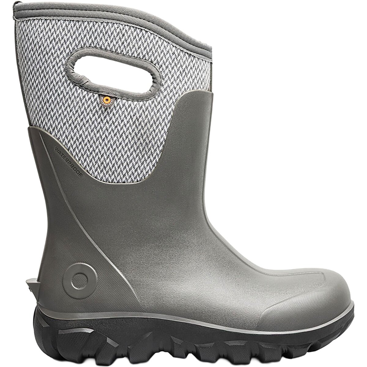 Image of Bogs Classic Seamless Mid - Chevron Boot - Women's Gray Multi, 8.0