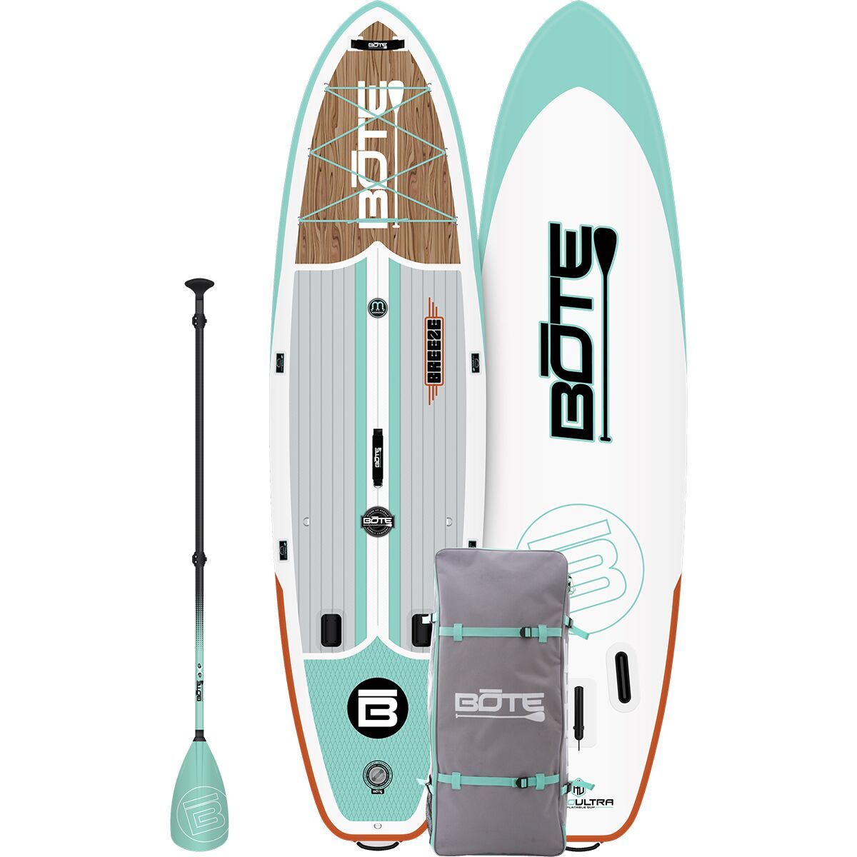 BOTE Breeze Aero 10ft 8in Inflatable Stand-Up Paddleboard Classic Mangrove 24, 10ft 8in
