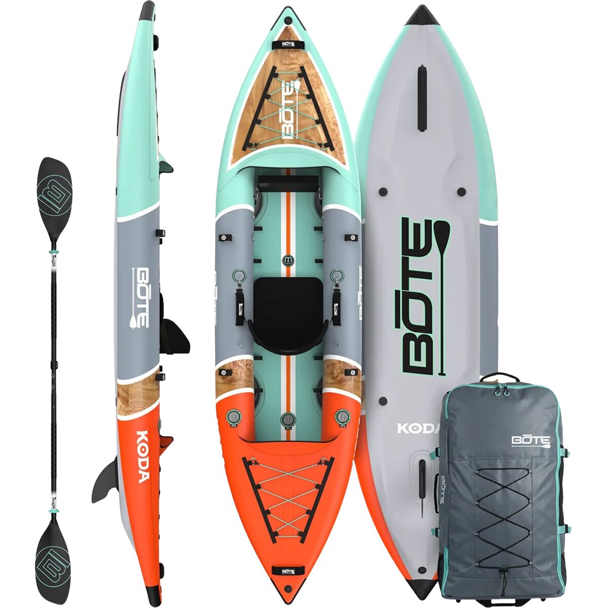 BOTE BOTE Koda Aero Inflatable Kayak Classic, 12ft - Single