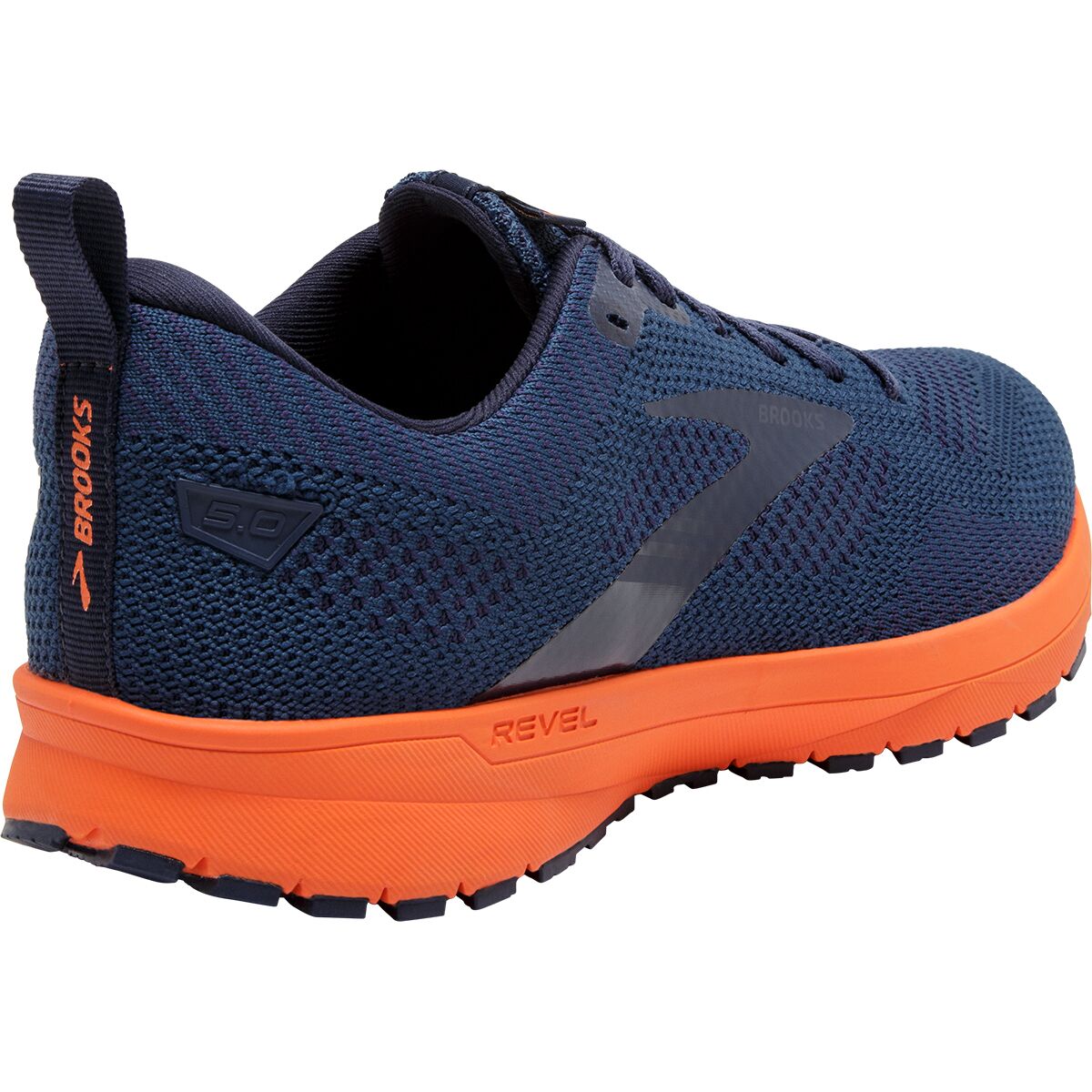 Men\'s Brooks Sneakers Blue & Orange Athletic Running Shoes size 10 Revel 5 Brooks Revel 8 Men main image 4