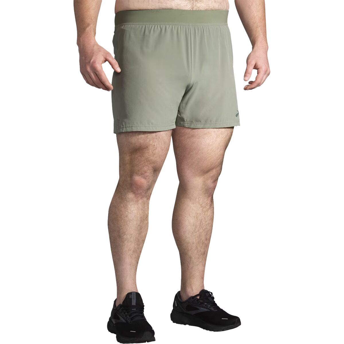 Brooks Sherpa 5in Short - Men's Pebble, XXL