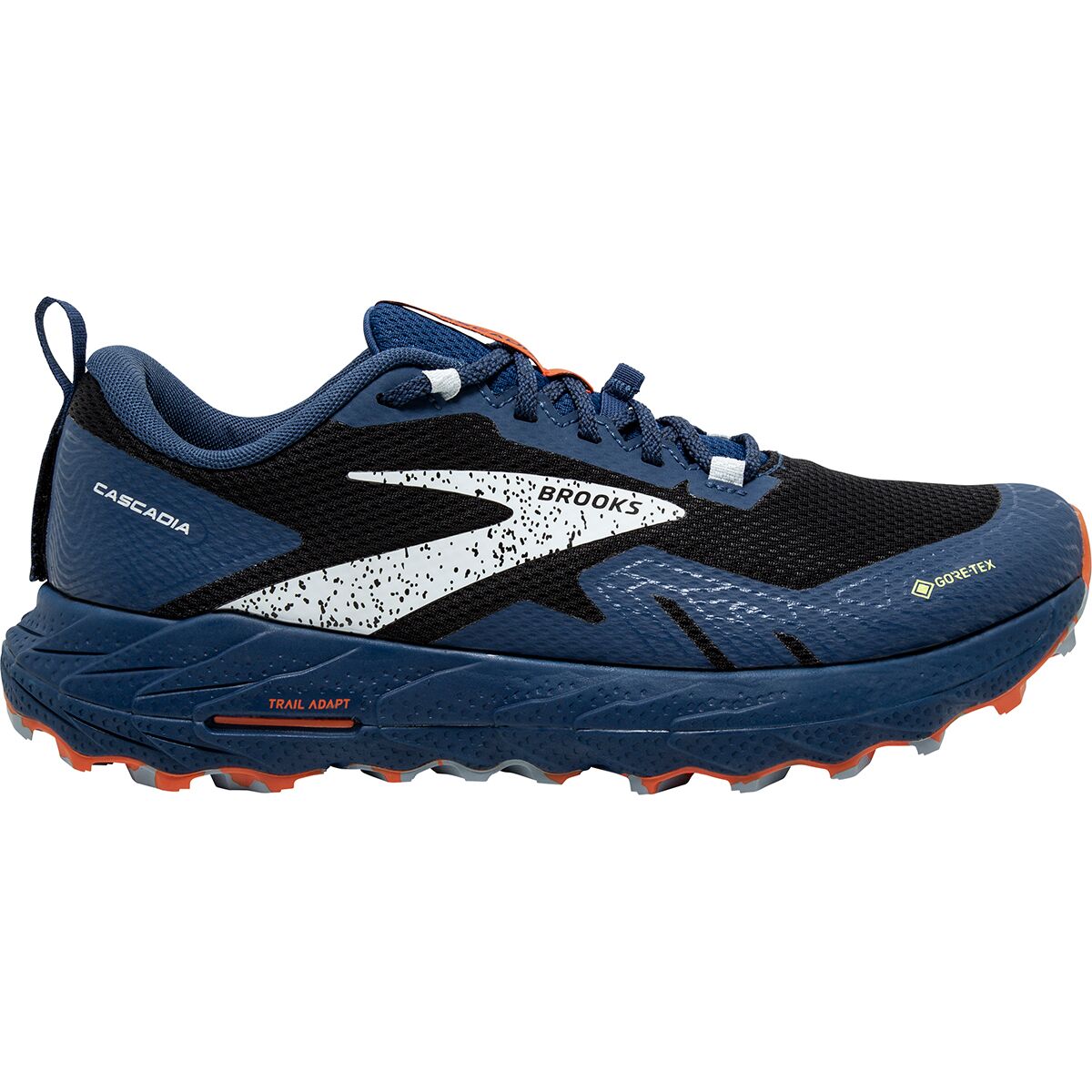 Brooks Cascadia 17 GTX Trail Running Shoe - Men's Black/Blue/Firecracker, 11.0
