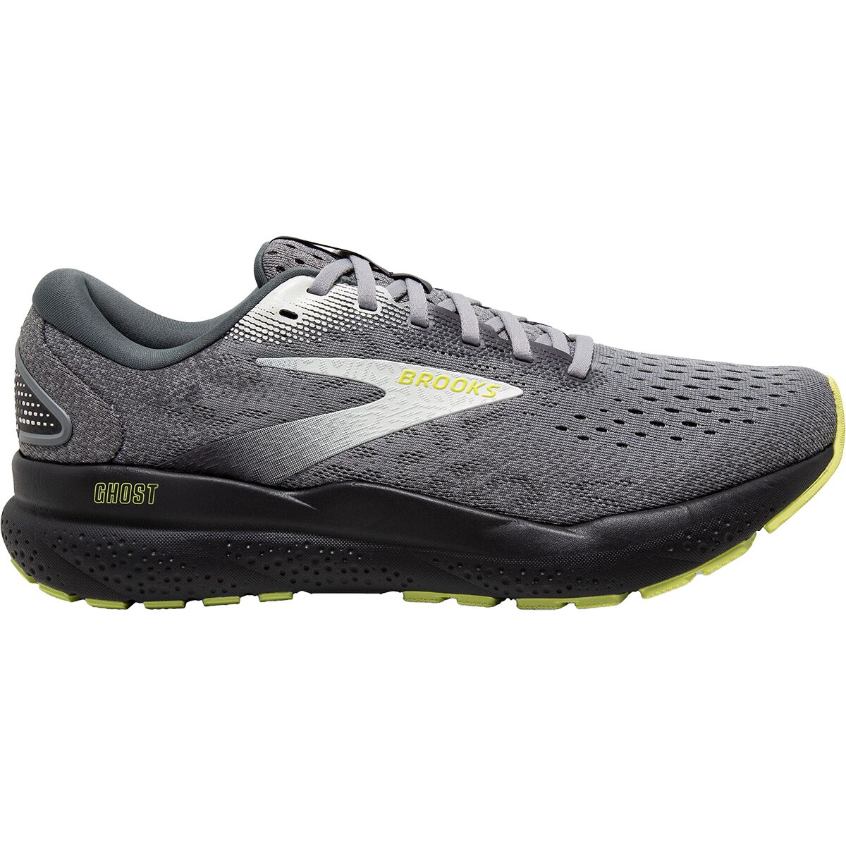 Brooks Brooks Ghost 16 Wide Shoe - Men's Primer/Grey/Lime, 13.0