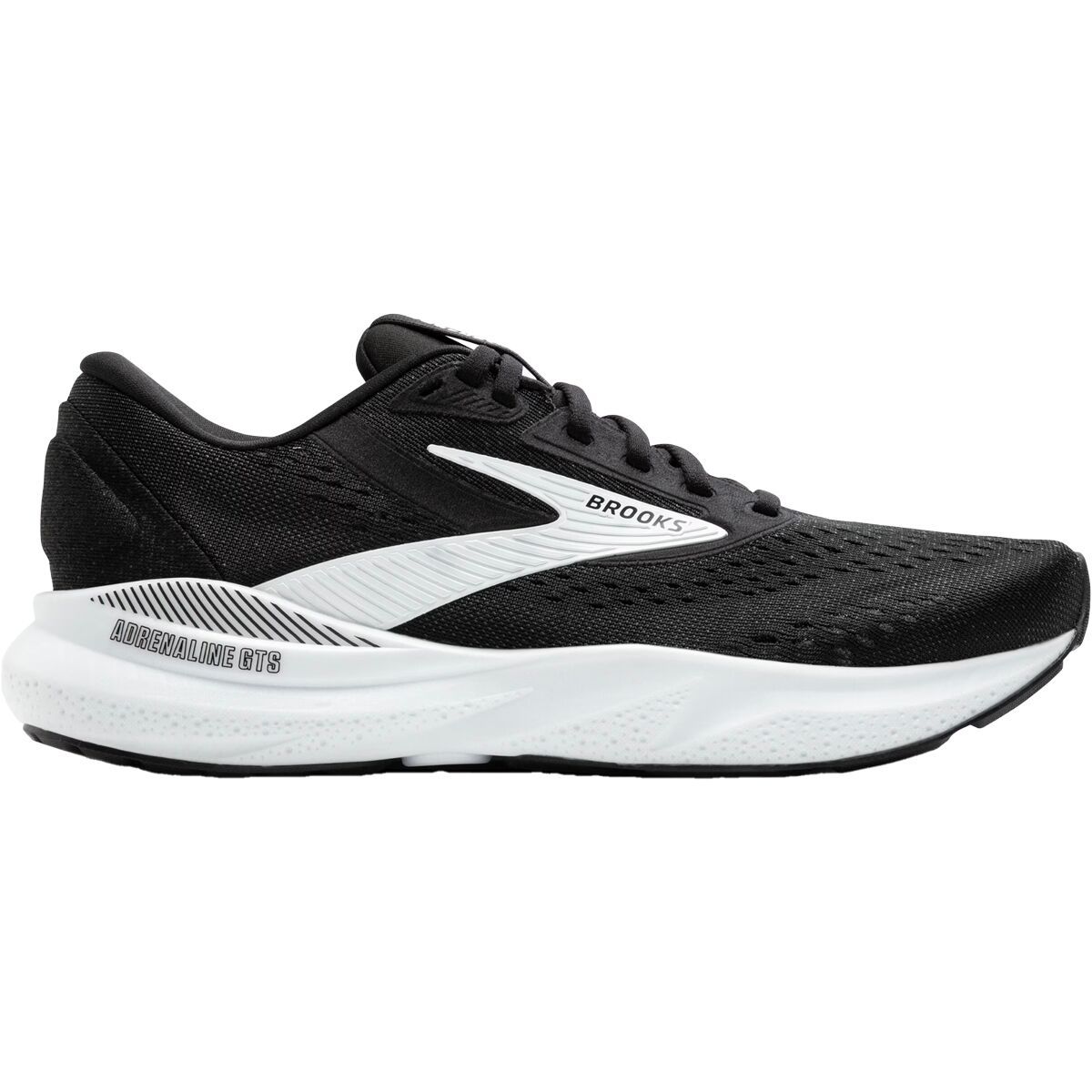Image of Brooks Adrenaline GTS 24 Running Shoe - Men's Black/White, 11.0